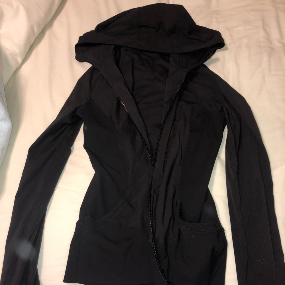 Black lululemon athletic jacket